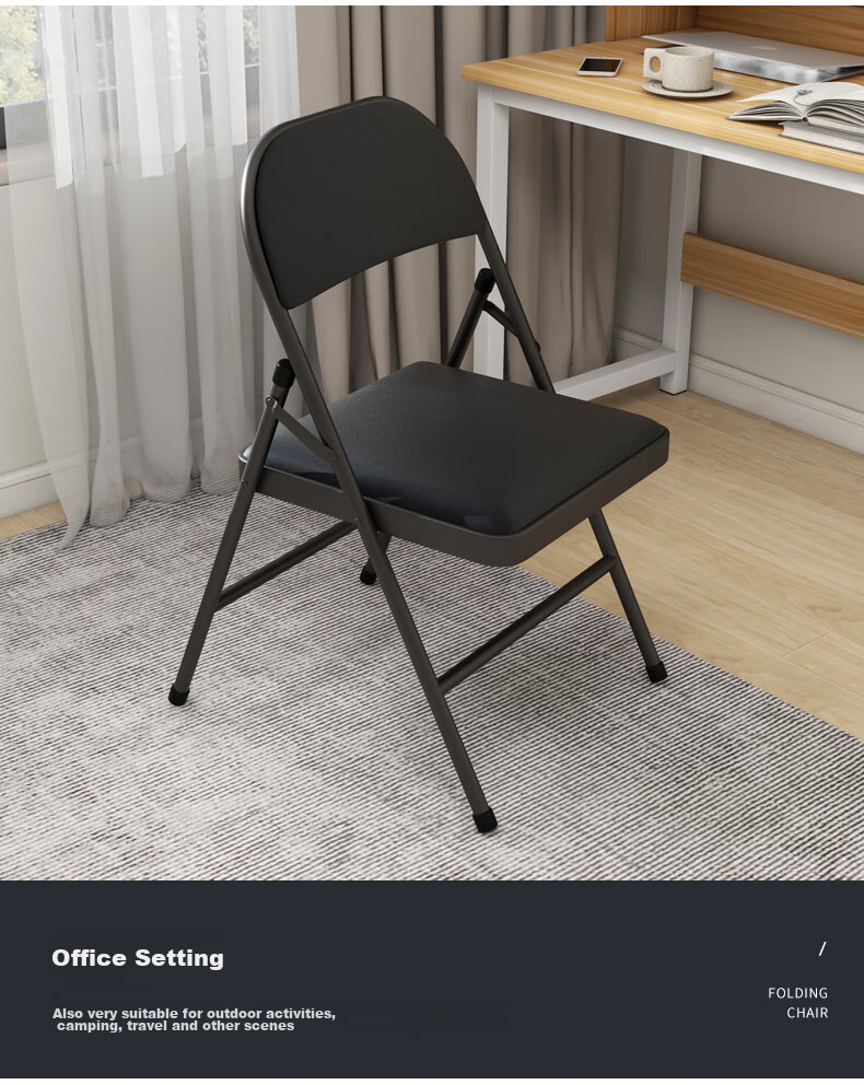 Fanshe Folding Office Chair, Breathable, Conference Training Chair, Simple Writing And Negotiation Reception Chair with Backrest for Home Use 7