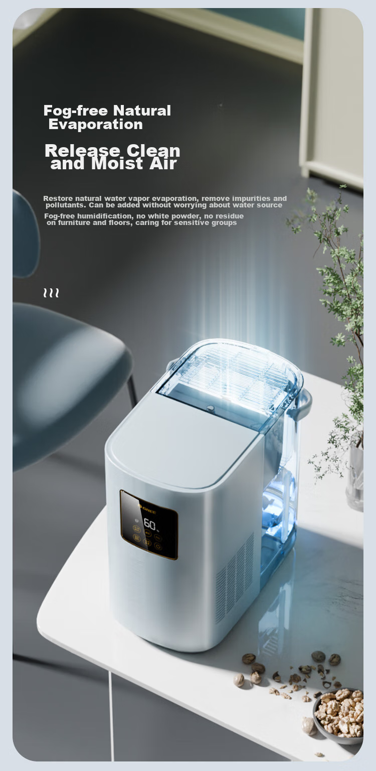 GREE Hot Steam Evaporator Humidifier, Mist-Free Baby Rhinitis Air Humidifier, Maternal And Infant Quiet Antibacterial Bedroom Humidifier, 800ml/h Large Mist Output, Office Large Capacity Living Room 50X80bPro 3