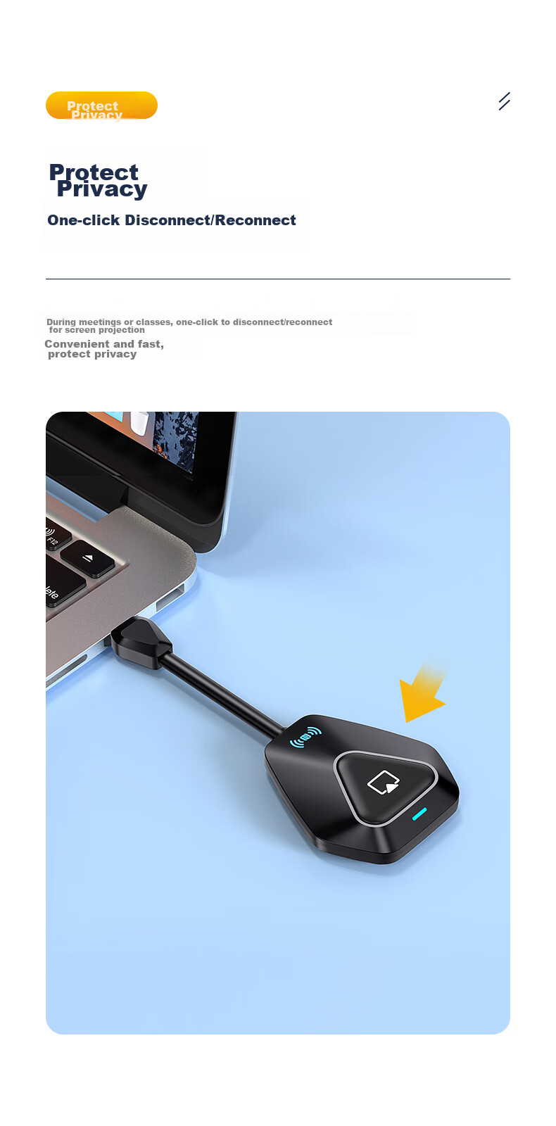 BIAZE HDMI Wireless Screen Mirroring Device, USB/Type-C Transmitter, Conference Screen Sharing Tool, Compatible with Smartphones, Laptops, for Connecting to TVs, Monitors, Projectors, Point-To Distance of 50 Meters 28