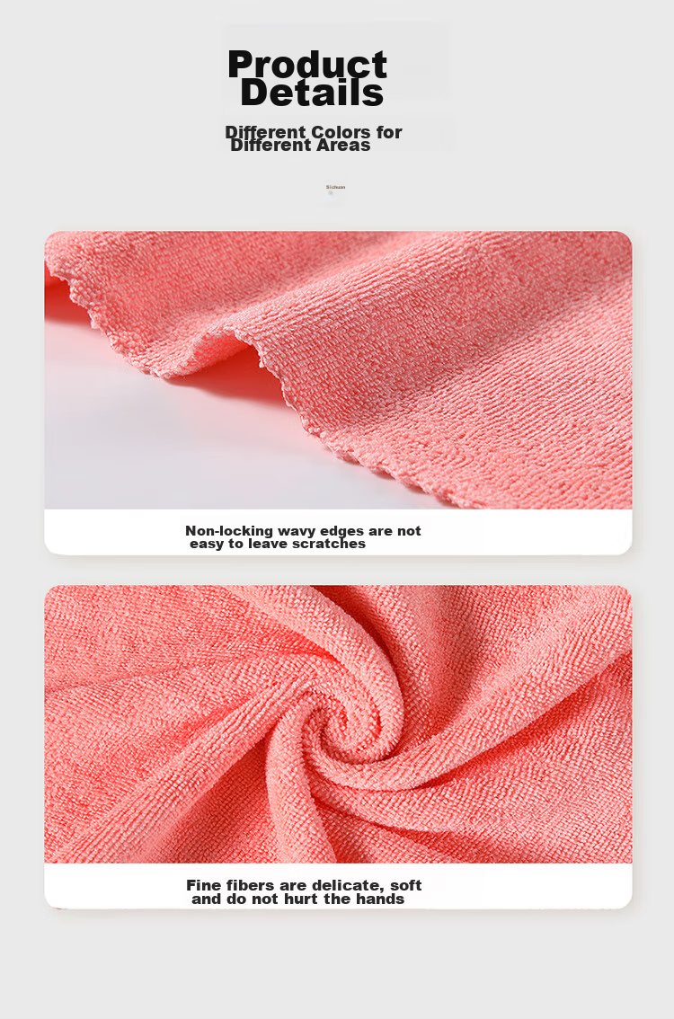 MARYYA Ultra-Fine Microfiber Cleaning Cloth, 40*40cm, 4 Pieces, for Kitchen Table Wiping, Professional Housekeeping Use, Absorbent, Streak-Free, Low Lint Shedding 12