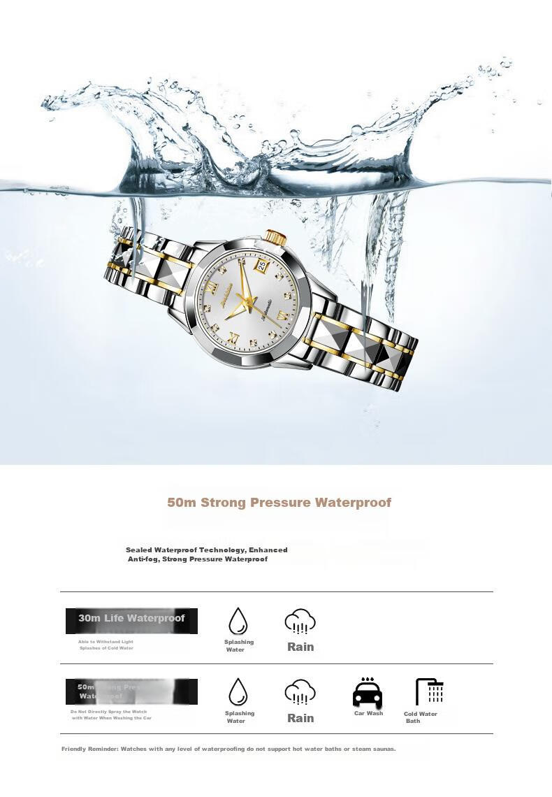 JIN SHI DUN , Swiss High-End Ladies' Watch, 2026 New Model, Fully Automatic Mechanical Watch, Water-Resistant, Top Ten Brand Watches, Birthday Gift for Wife 15