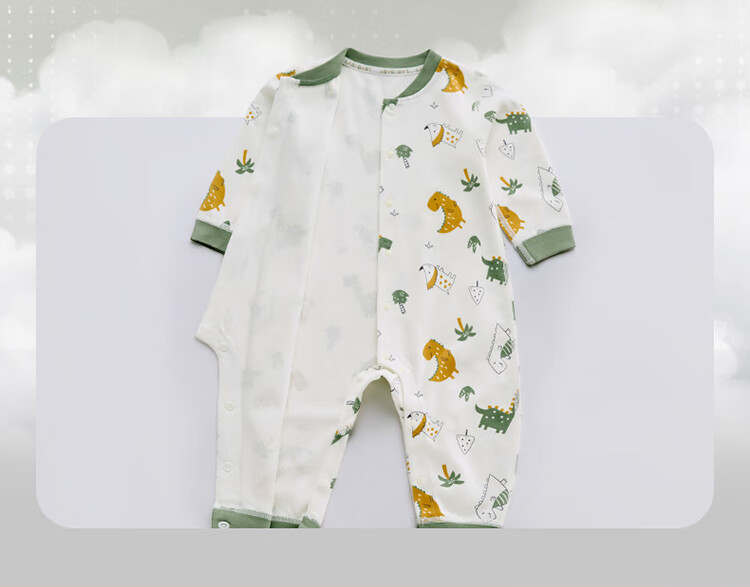 Labi Baby Unisex Baby Cotton Newborn Tie Romper Beige 52 7