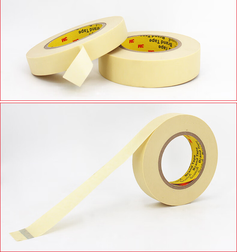 3M High-Temperature Resistant Masking Tape, Heat-Resistant, Stain-Free, Solvent-Resistant, Paint Protection, Bundling [10mm*55m] 2310 8