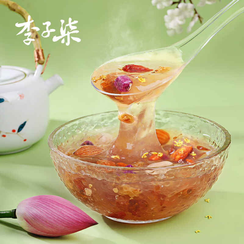 李子柒桂花坚果藕粉258g/罐 代餐方便速食营养早餐果干蜜饯羹 
