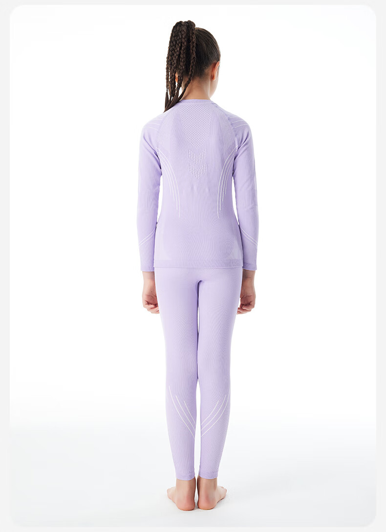 SURPINE Children's Merino Wool Ski Quick-Dry Shirt, Moisture-Wicking Antibacterial Underwear 14