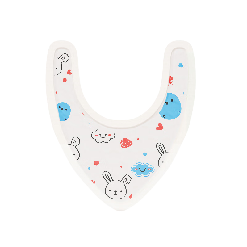 Ankexin Disposable Triangle Bibs [40 Pieces], Individually Wrapped, Baby No-Wash Bibs, Infant Drool Bibs, Lightweight Upgraded Versio