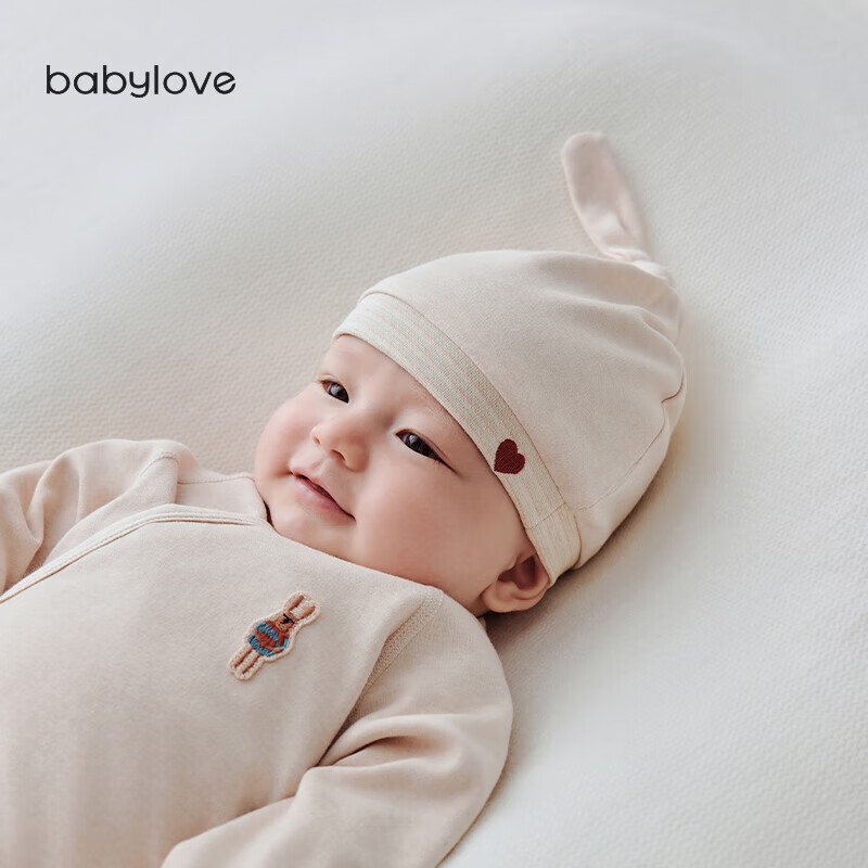 Детская хлопковая шапочка Babylove для весны и осени, защита родничка, цветная хлопковая шапочка для младенцев, шапка для новорожденных на первый месяц