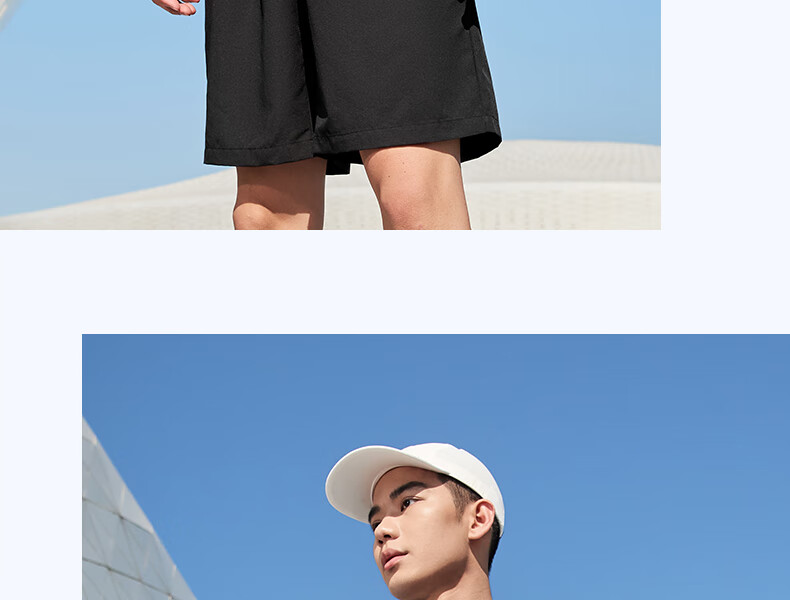 PEAK Quick-Dry Sports Set for Men, Summer Running Casual Badminton Outfit, Breathable Two-Piece Short-Sleeve Shorts for Men DF152001 9