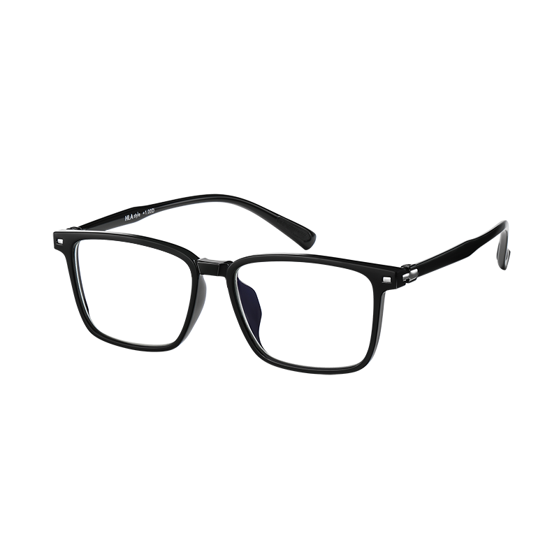 HLA Ultra-Light Reading Glasses for Men And Women, High-Definition Anti-Blue Light Reading Glasses for Presbyopia, Black