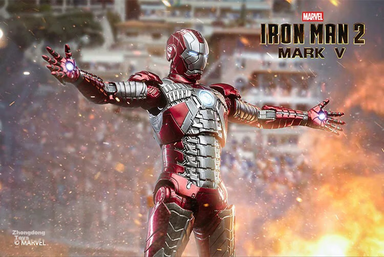 Marvel Iron Man MK5 Action Figure Model with Articulated Joints, Boys' Birthday Gift 11