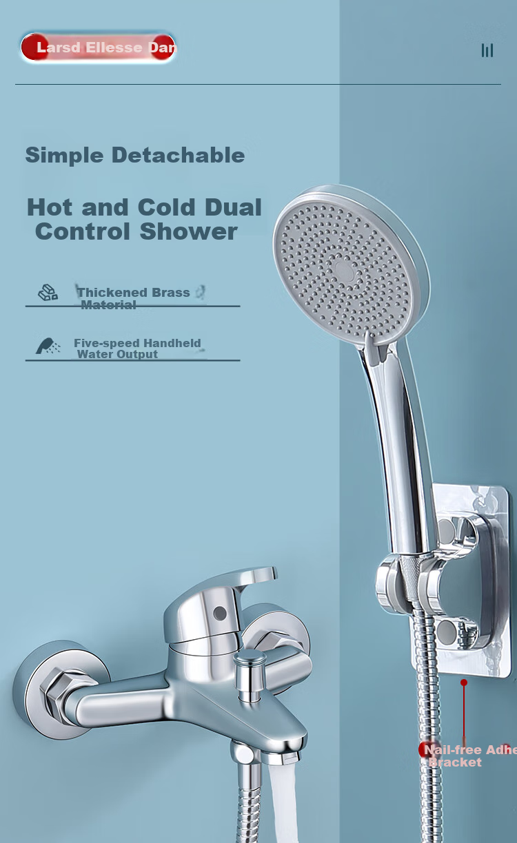 Larsd Shower Faucet Mixer Valve Set, Bathtub Mixer Tap Set, Bathroom Hot And Cold Shower Switch LD5003T 2
