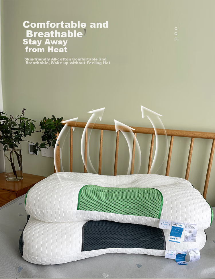 I-WILL Buckwheat Pillow for Student Dormitory Or Home Use, All-Cotton Composite Neck Support Low Pillow, Single Pack, 48*74cm 7