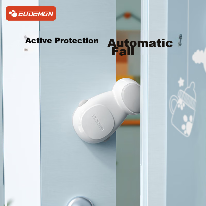 EUDEMON Anti-Pinch Door Stopper, Automatic Baby Door Holder, Door Gap Stopper, Child Safety Door Clamp, 1 Piece