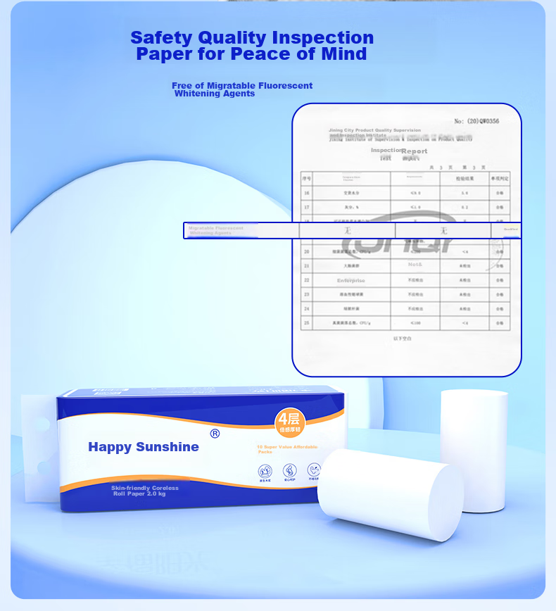 Sunelement Toilet Paper, Classic Series, 4-Ply 200g*10 Rolls, Thick Coreless Toilet Paper, Bathroom Tissue 8