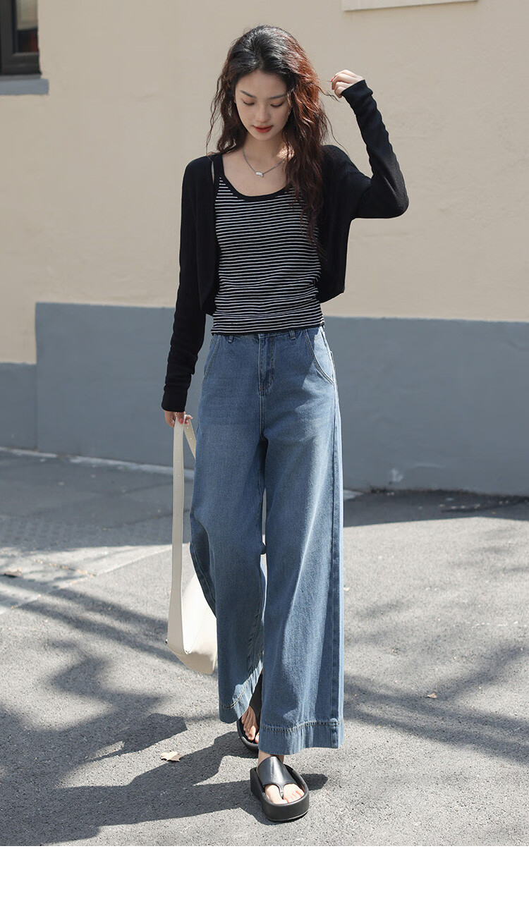 Dme [Casual Denim Jeans] Spring And Autumn Style, Slimming Pear-Shaped Elegant Fashionable Trendy Jeans for Wome 12