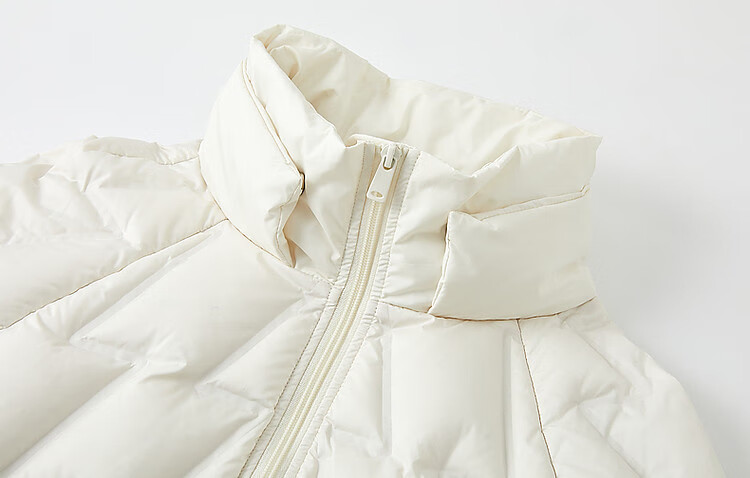 Dme [Xueyu Manyou] Winter Lightweight 90% Duck Down, Geometric Squeeze Fabric, Concealing, Warm, Short Women's down Jacket 7