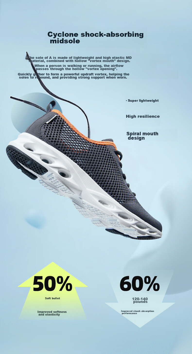CAMEL Sports Shoes, New Summer Men's Shoes, Breathable Mesh, Perforated, Non-Slip, Wear-Resistant, Casual Sneakers for Fathers And Elderly 4
