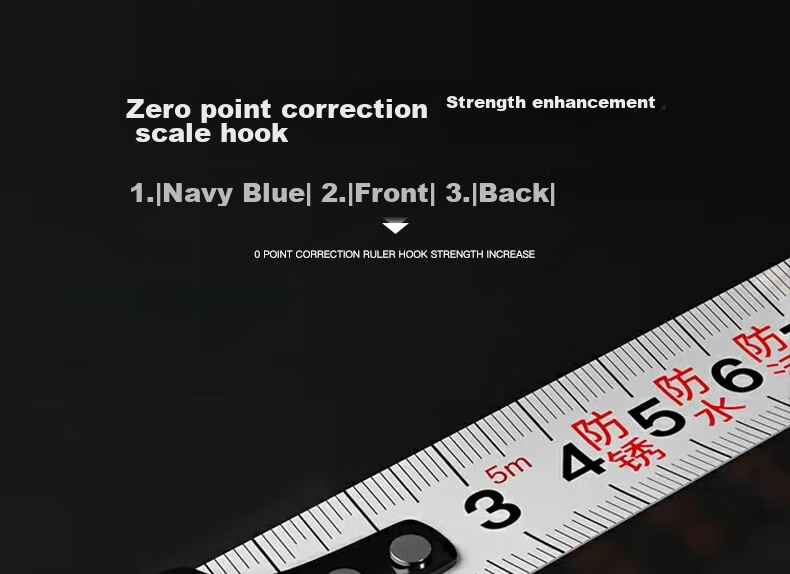 DELIXI ELECTRIC Steel Tape Measure, Household Wear-Resistant, Drop-Resistant, High-Precision Self-Locking Measuring Tool, Thickened Carpenter's Ruler, 5-25 11
