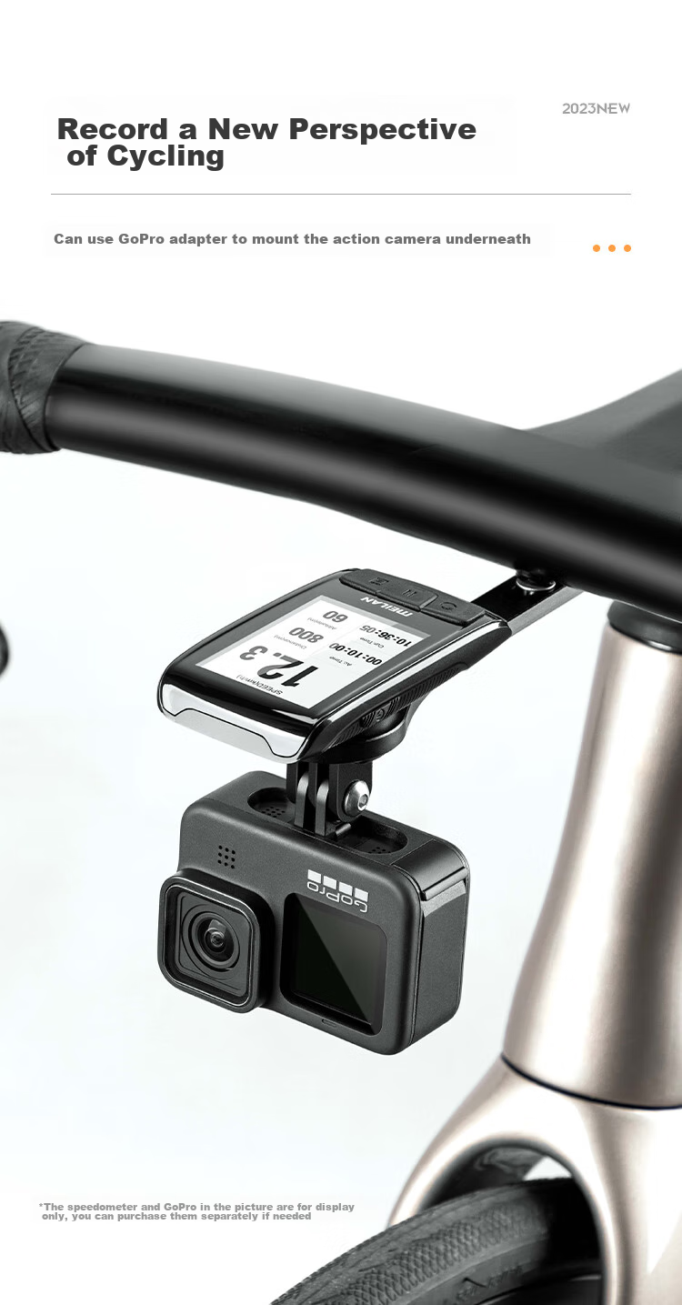 Yaphtes Bicycle Computer Mount, Road Bike Aluminum Alloy Extension Bracket, Handlebar Light, Sports Camera Integrated Handlebar, Extended Expansion Bracket 3