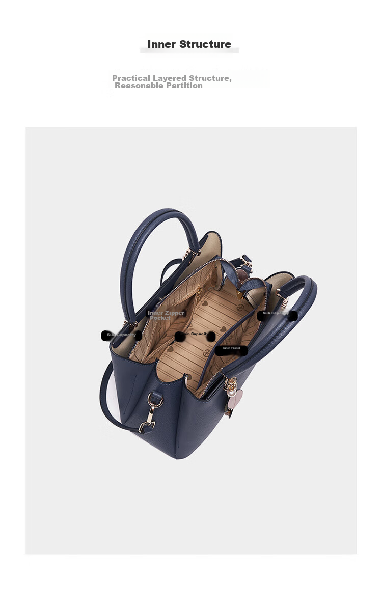 Aokang Women's Handbag, Trendy Cowhide Tote Bag, Luxury Crossbody Shoulder Bag, Birthday And Mother's Day Gift for Mom Or Wife 15