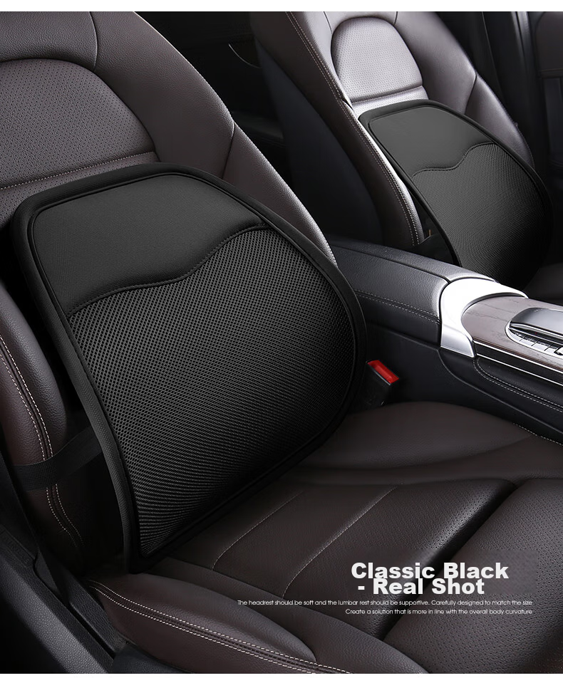 GREAT LIFE Car Lumbar Support, Summer Ice Silk Breathable Waist Cushion, Seat Backrest for Office, Waist Pad for Car Use 12