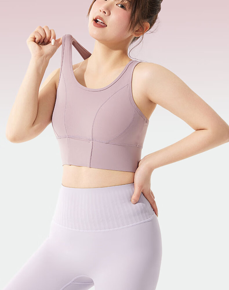 XUEXIMAN Plus Size Sports Bra for Women, Shock-Absorbing, Push-Up, High-Intensity One-Piece Fitness Bra, Makes Large Breasts Appear Smaller, Yoga Tank Top 13