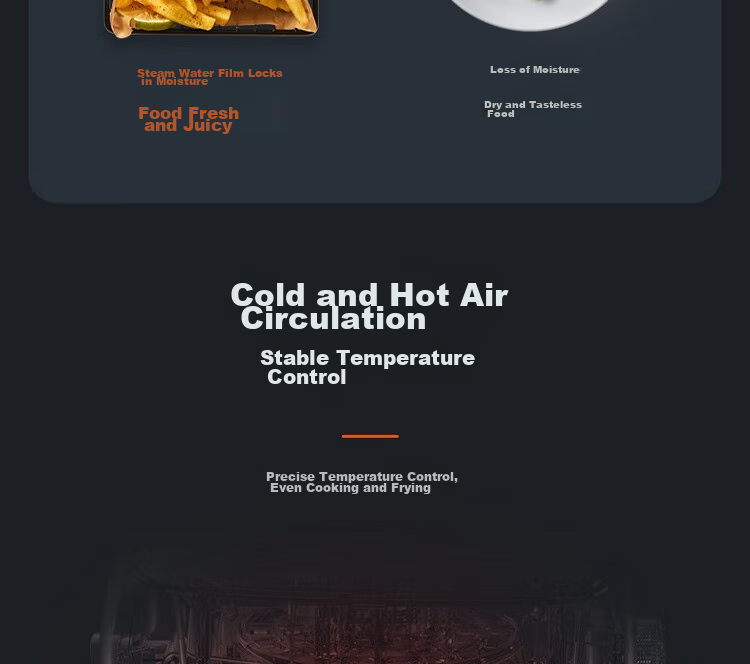 SUPOR ZMD Anxin Series, Cooking Visualization, Enjoy Delicious Food, Inner And Outer Metal Material, Steam Tender Frying, 1500W High Power, 6.0L Large Capacity, Air Fryer KJ60D76 14