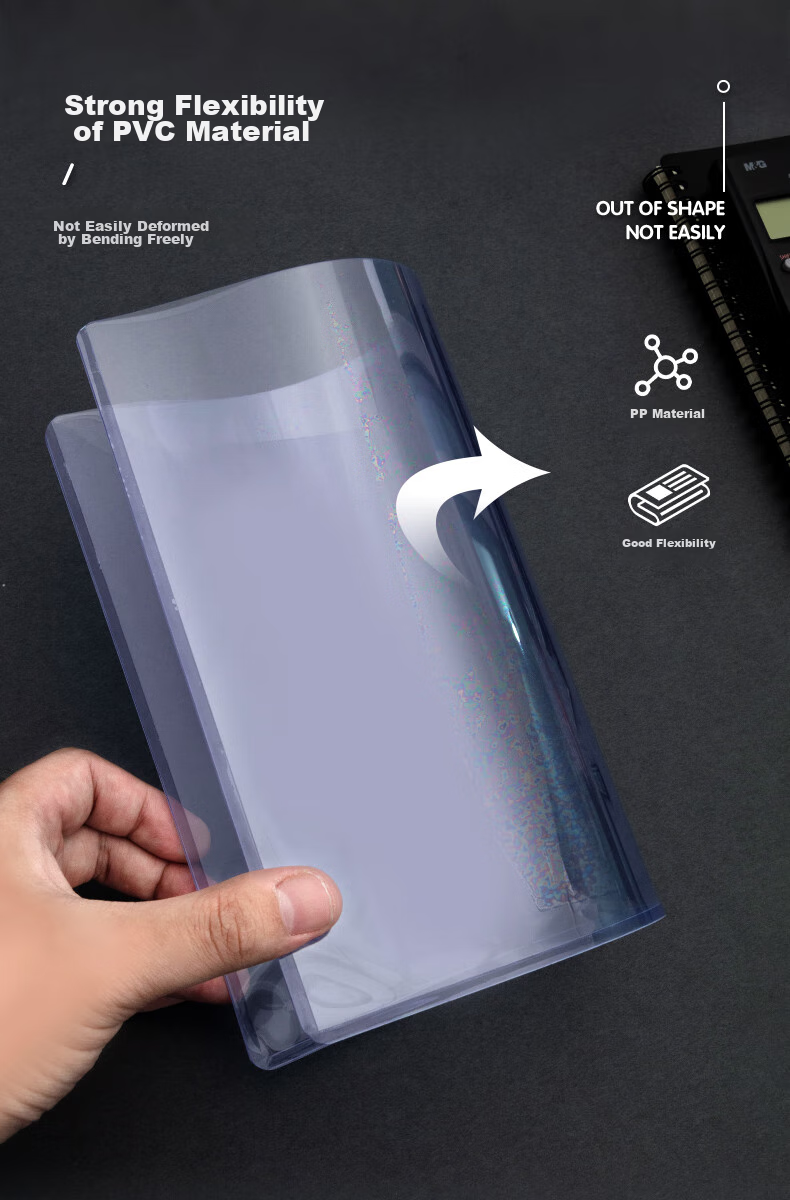 M&G Stationery A4 Transparent Hard File Folder Document Sleeve, Single Sheet L-Shaped PP File Holder, Document Protector Sleeve Card Holder, Pack of 10 ADM95187 3
