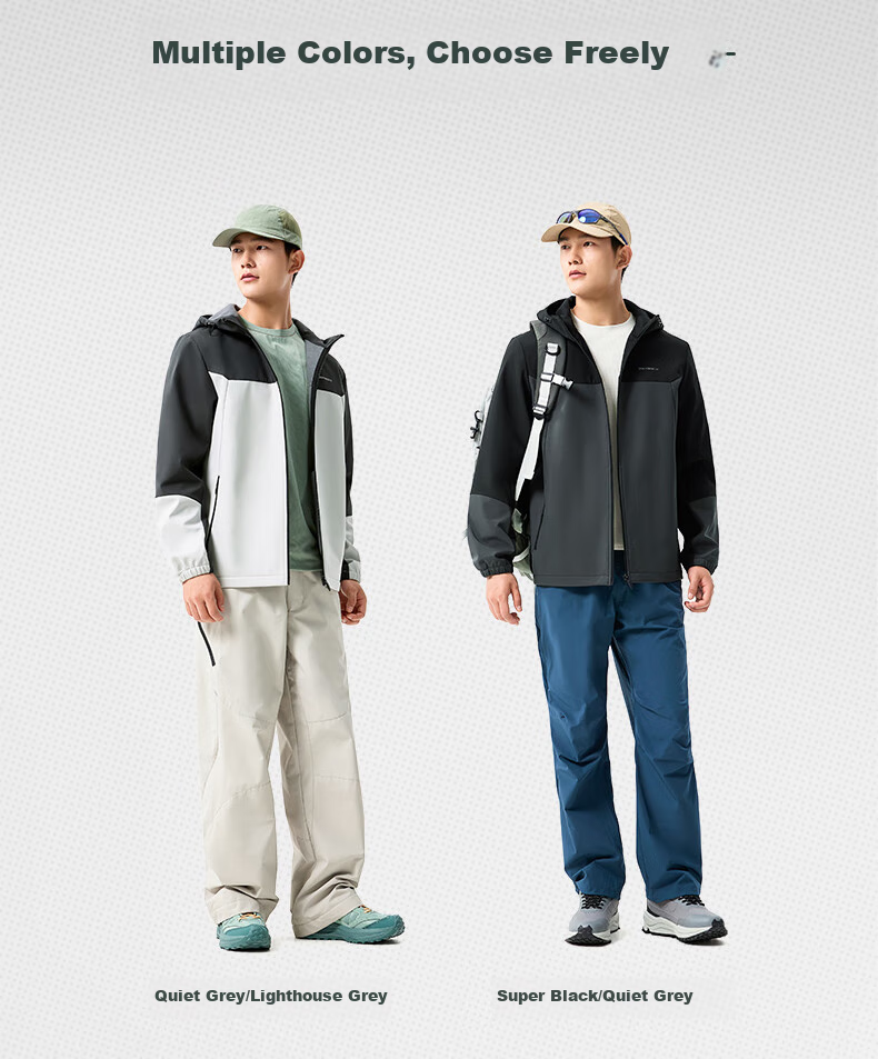 361° Men's Spring Jacket, Triple-Protection Sports Outdoor Water-Repellent Casual Fleece-Lined Coat, Style 652544602-1 16