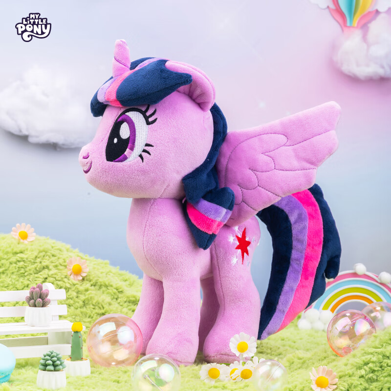 MY LITTLE PONY Plush Toy, Purple Yue Original Doll, Stuffed Animal, Accessories, Pillow, Birthday Gift for Children, Girls' Present