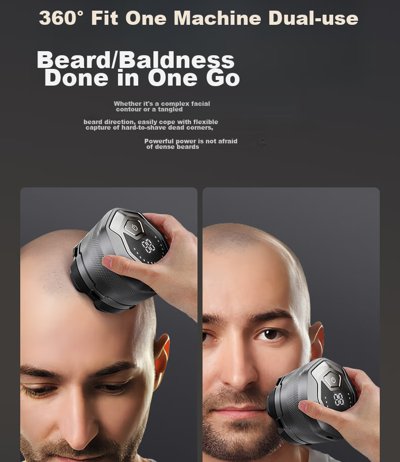 AUX Hair Clipper, Professional Shaver for Bald Heads, Self-Service Electric Home Use High-Power Razor for Shaving Head/Hair, Gift 13
