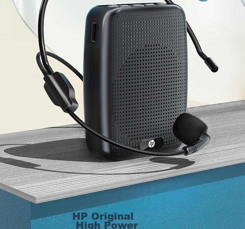 HP LS261 Wireless Lavalier Amplifier, Teacher-Specific Bluetooth Speaker, Small Loudspeaker, TF Card And USB Drive Recording Microphone, Outdoor Tour Guide Portable Teaching Device, Beige 2