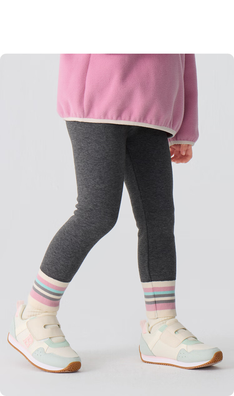 BALABALA Children's Leggings, Girls' Autumn And Winter Fleece-Lined Pants, Warm Trousers, 209425123001 5