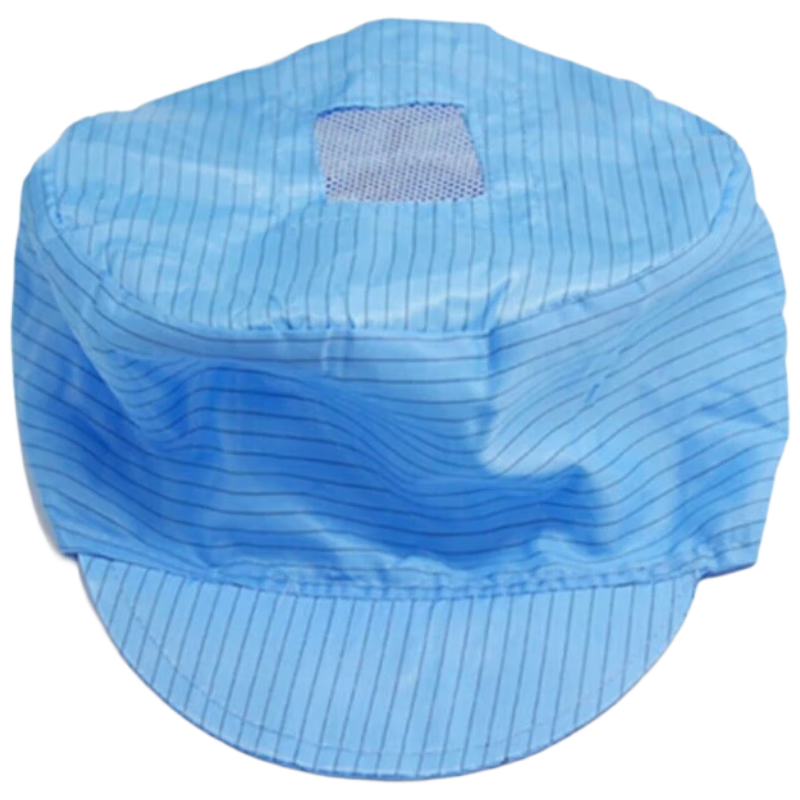 Houchuang Anti-Static Cap [Jingcang Delivery] Dust-Free Cleanroom Electronic Food Workshop Duckbill Work Cap Blue (Small Cap) 5 Pieces