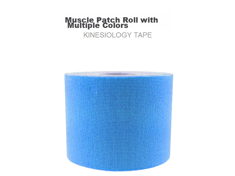 LAC Muscle Tape Elastic Adhesive Sports Bandage Waterproof Strain And Soreness Patch for Back, Feet, Abdomen, Sky Blue 1