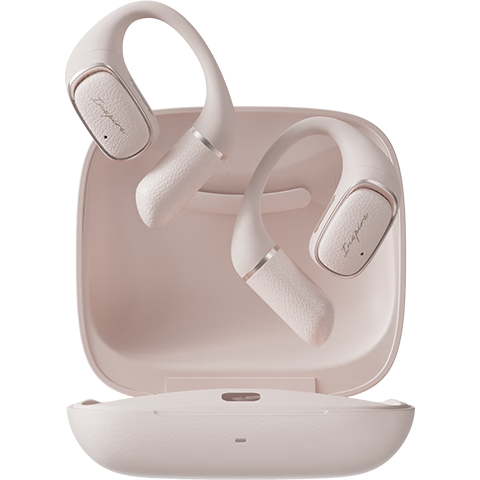EDIFIER Evo Open Bluetooth Headphones, Open-Style Sports Earphones, Long Battery Life, Comfortable And Secure Fit, Spatial Audio, Call Noise Reduction, Misty Pink, Graduation Gift