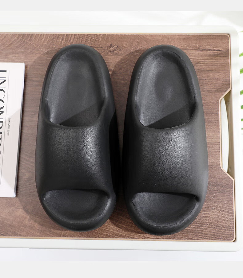 GUOLUOFEI Squishy Feeling Slippers for Men, Summer Thick-Soled EVA Bathroom Couple Sandals for Women, Suitable for Outdoor Wear, Pink, Size 36-37 15