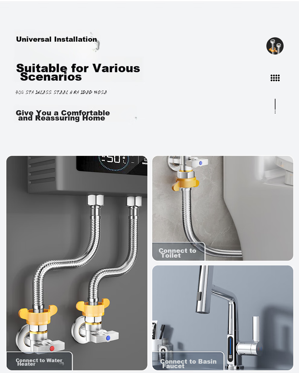 CVBAB Shower Slide Bar Spray Head Bracket Shower Set Base Handheld Shower Holder CV551 5