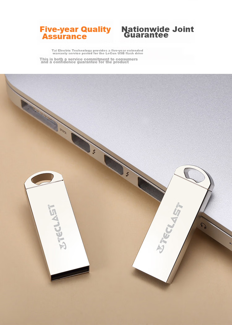 TECLAST 32GB USB Flash Drive, LeCun Series USB2.0 Bid And Tender Small USB Drive, Enterprise Bidding Business Waterproof Shockproof Portable Lightweight Mini Car Metal USB Stick 7