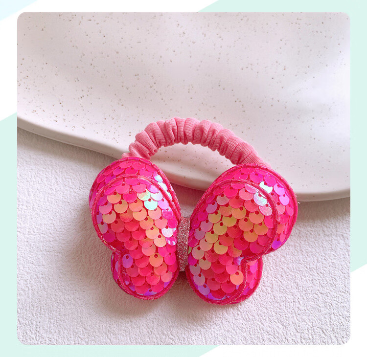 CHIMERA 4-Piece Children's Hair Ties, Bun Maker, High Ponytail Holder, Non-Damaging Hair Bands, Girls' Mid-Autumn Festival Gift 26