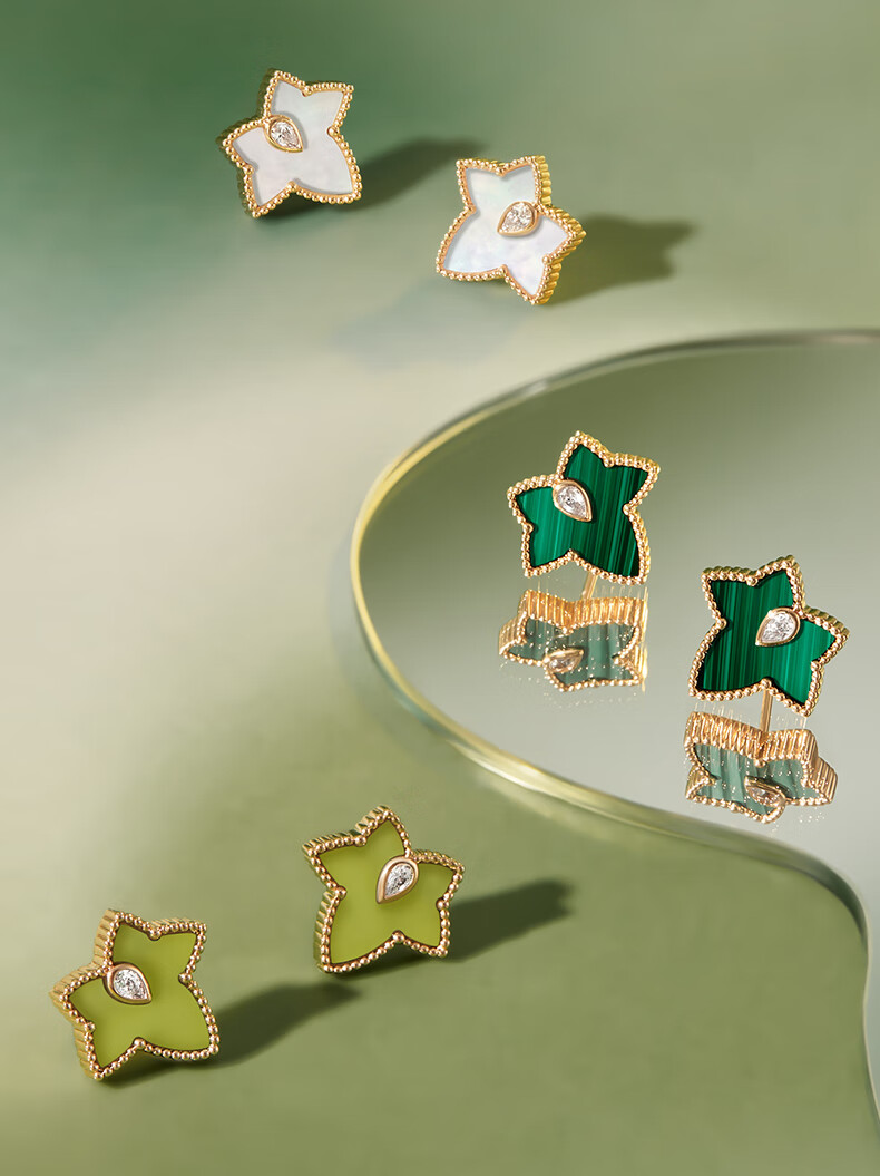 LOLA ROSE Evergreen Ivy Silver Stud Earrings, Elegant Birthday Gift for Wome 3