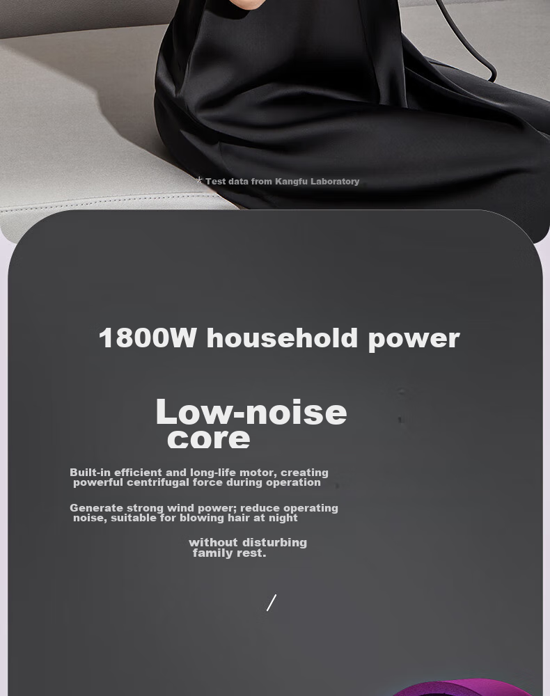 CONFU Hair Dryer for Home Use, Low Radiation, Sterilizing, Quick-Drying, High-Power, Strong Airflow, Negative Ion, Hair Protection, Non-Damaging to Hair, Electric Hair Dryer for Mothers And Babies, KF-3127 Birthday Gift 11