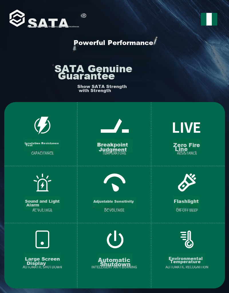 Shida SATA Voltage Tester, Smart Sensing Digital Display Voltage Tester, Live Wire And Neutral Line Continuity Tester, Multi-Function Voltage Pen D05989 3