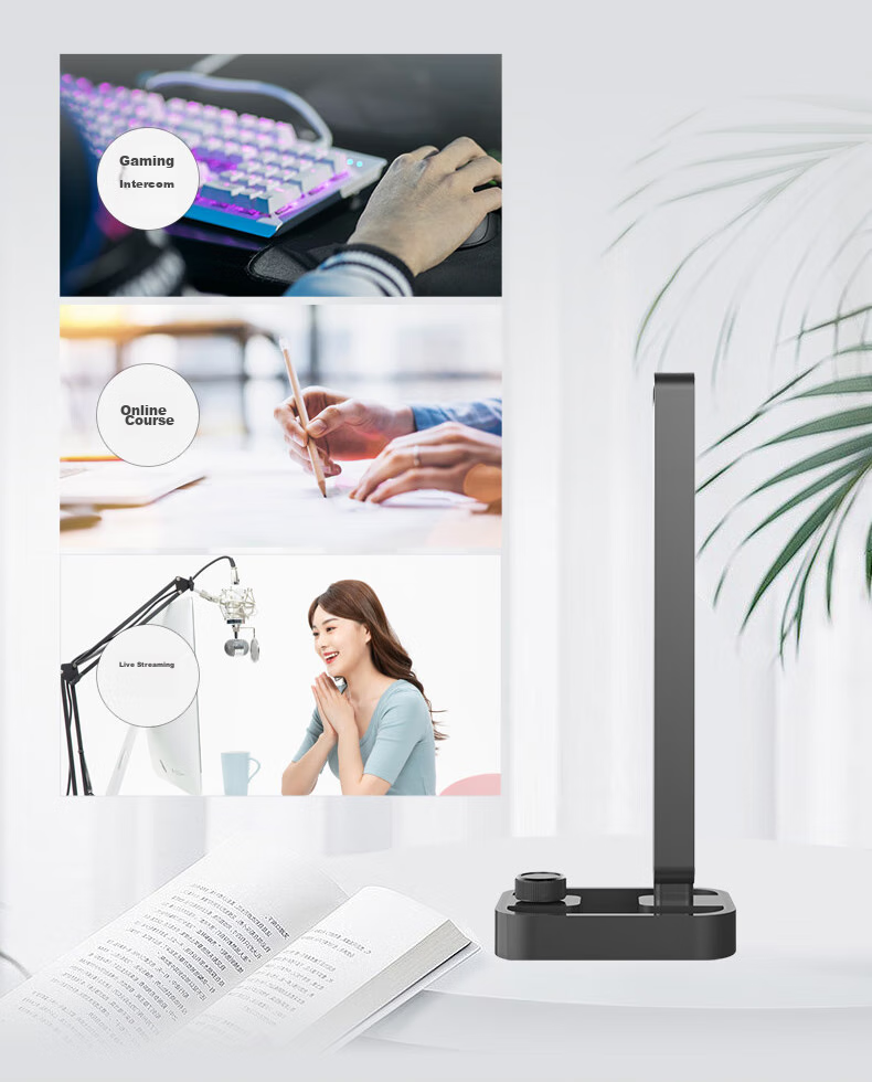 PHILIPS Computer Microphone, Multi-Purpose Wired Mic for Online Classes And Meetings, Gaming Intercom Headset, High Sensitivity with Noise Cancellation, Foldable, 3.5mm Compatible with SHM1008 9