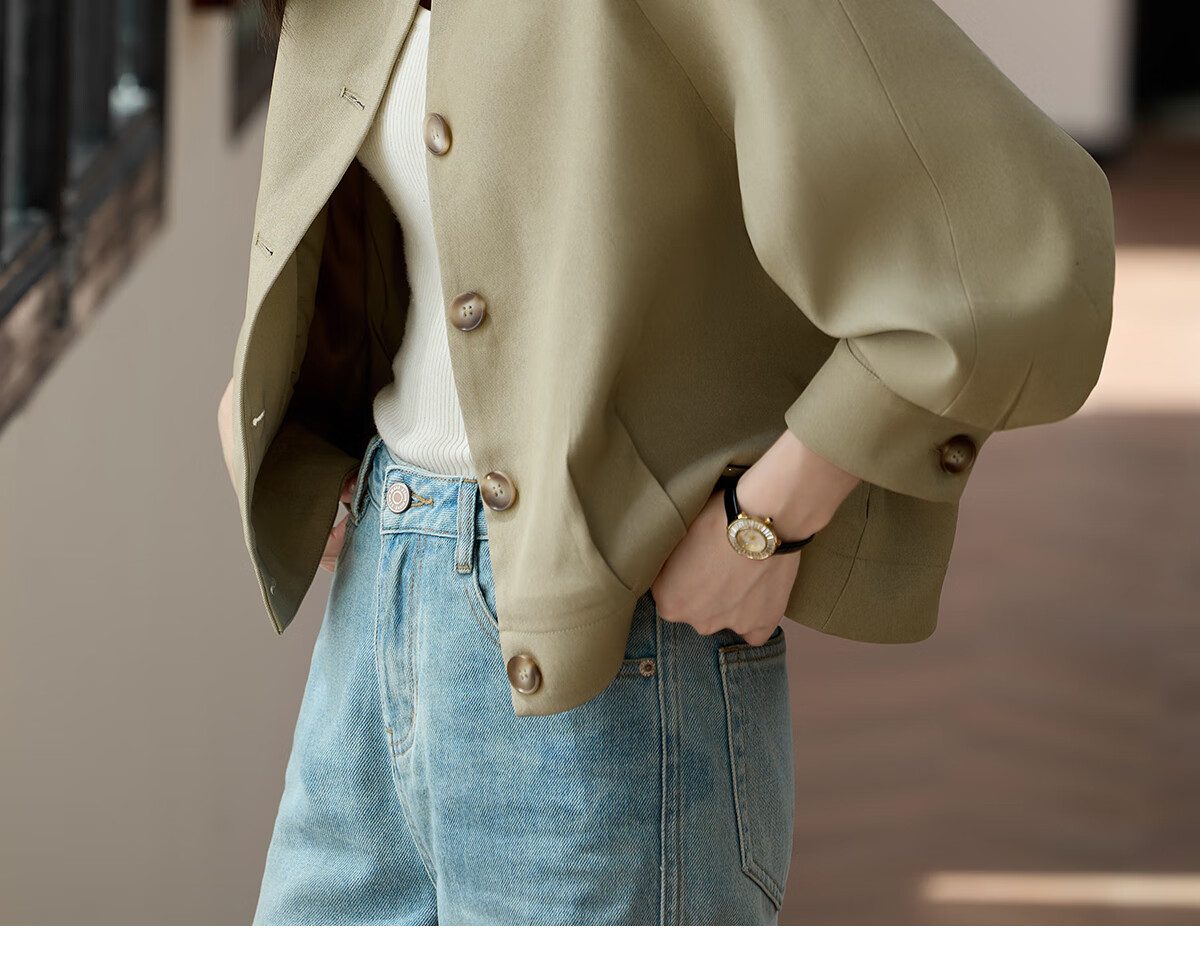 She Enjoy Casual Jacket Women Commuter Simple Short Coat Spring Autumn Versatile Elegant Cardigan Top T143U2023 16