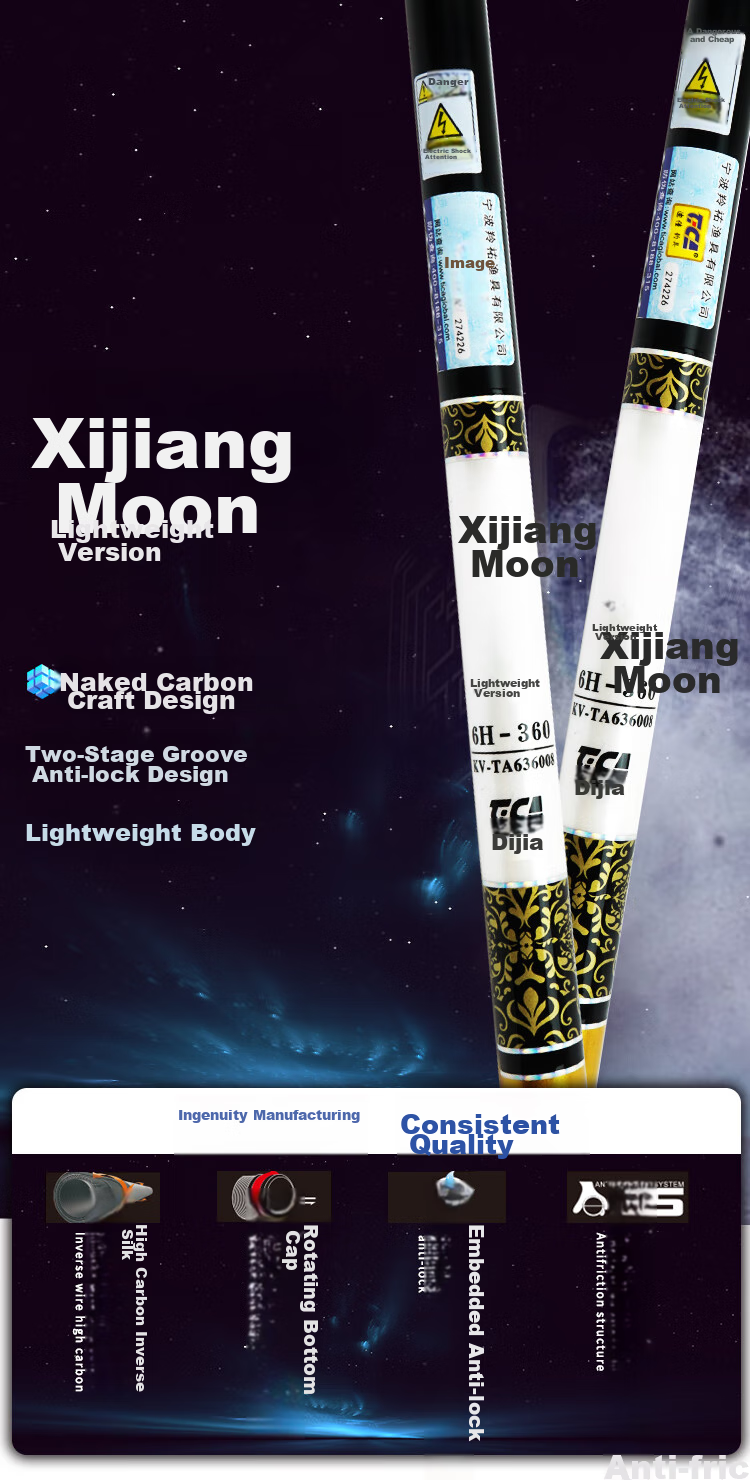 Dijia Xijiang Yue Light Version Stream Rod, 28 Sections, 59CM Ultra-Short Carbon Fiber, Light And Hard Traditional Fishing Rod, 4.5 Meters, 83 Grams 1