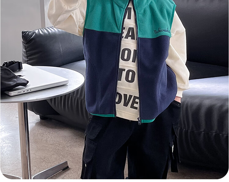 Nubiwear Kids Vest Boys Spring Fleece Sleeveless Jacket Toddler Spring Outerwear Fleece Waistcoat for Big Kids 19