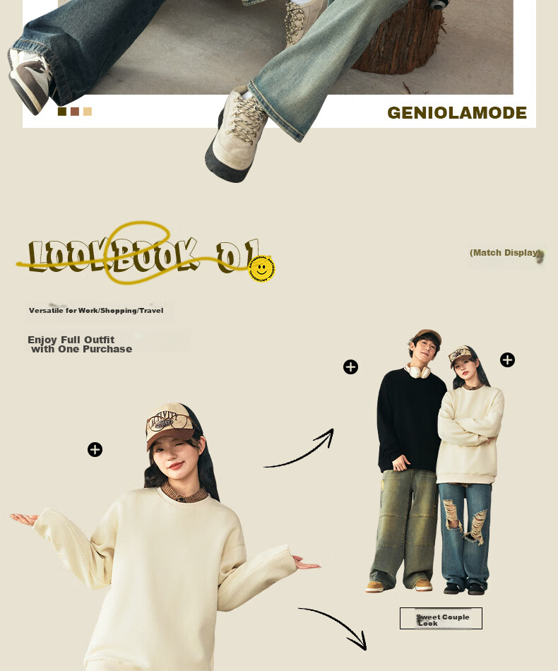 GENIOLAMODE Fleece-Lined Sweatshirt for Men, Winter 2026 New Thick Round Neck Inner Layer Pullover Long-Sleeve T-Shirt 4