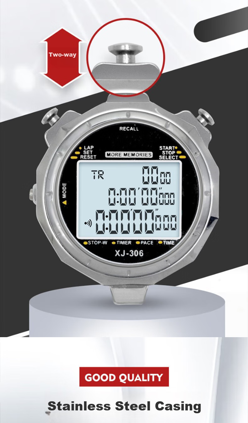GEDUN Stopwatch, 3 Rows 100 Laps Dedicated Timer for Running, Sports, Fitness, Track And Field, Swimming, Multifunctional 19
