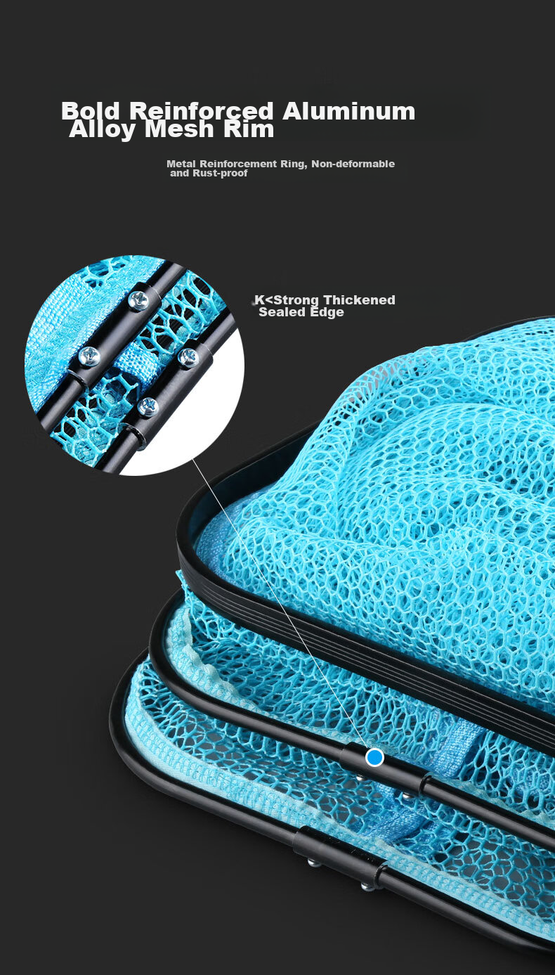 Diaoyuwang Square Fish Keeper, Thickened Coated Quick-Drying Anti-Snag Fishing Net Bag, Stream Fishing Gear, 30*2.0 Meters 6
